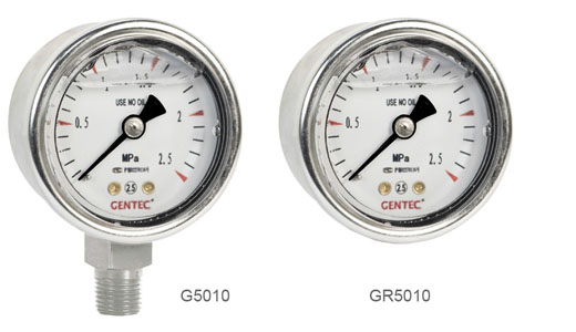  GENTEC 捷锐 G5010, GR5010 系列耐震压力表