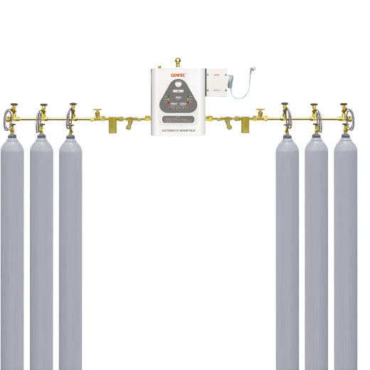  GENTEC 捷锐 GM2-D 数显自动切换气体汇流排