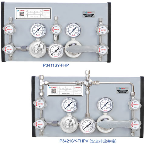  GENTEC 捷锐 P3400 系列半自动切换低压特气控制面板