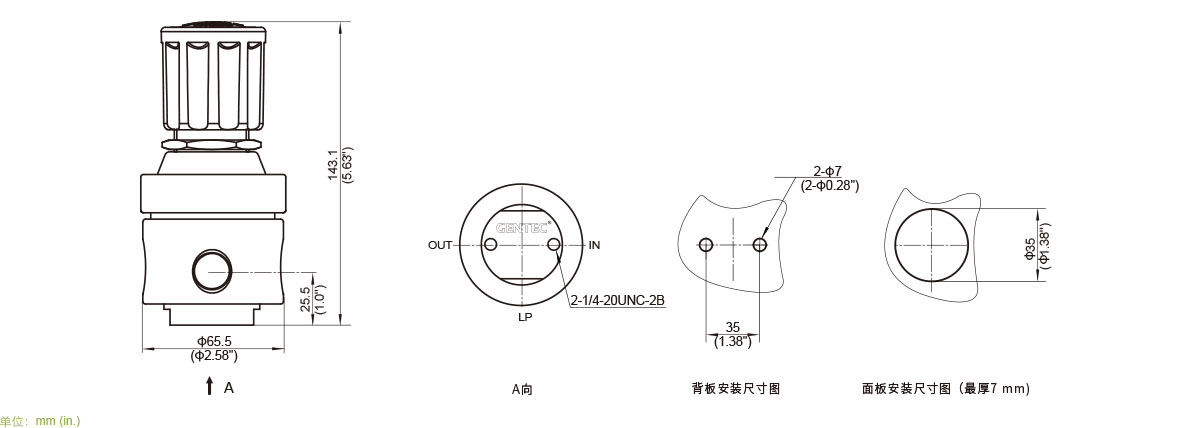 GENTEC捷锐R22 系列中等流量减压器