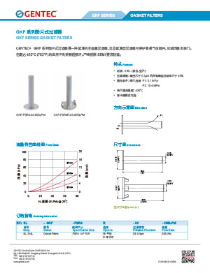 GKF系列垫片式过滤器