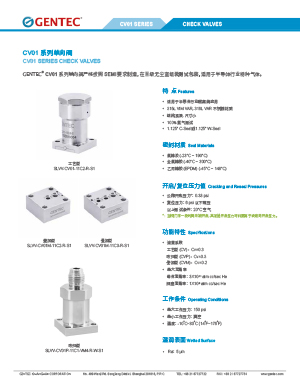 IGS CV01系列单向阀