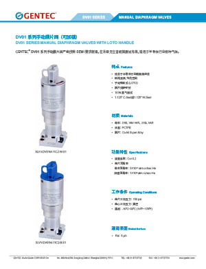 IGS DV01系列膜片阀 (手动)