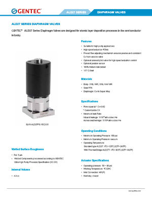 IGS ALD27 Series Diaphragm Valves