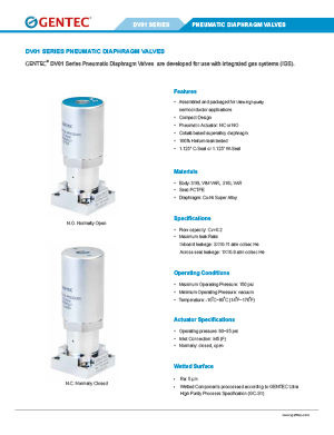 IGS DV01 Series Pneumatic Diaphragm Valves 