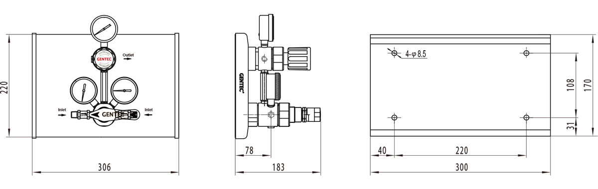 GENTEC P2400 Series Semi-Automatic Control Panel