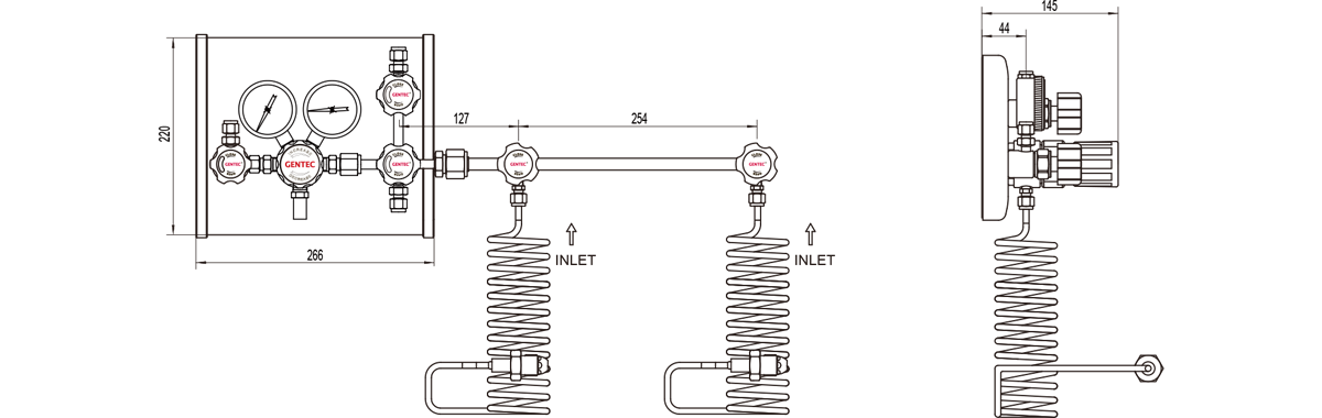 GENTEC P3200 series Specialty Gas Manifolds