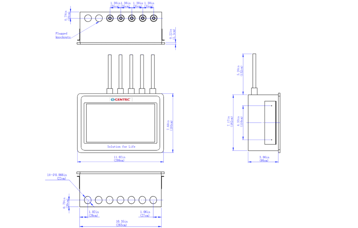 Dimensions and Wall Opening